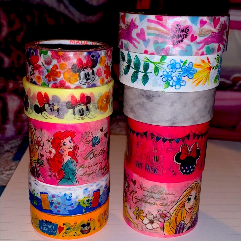 10 Washi tape bundle . Disney & more
